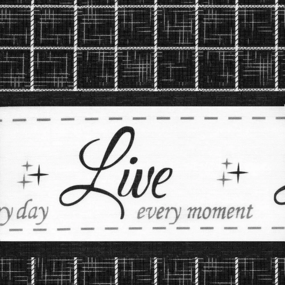 PowerSellerUSA Live, Laugh, Love Curtain Valance for Windows, Premium Buffalo